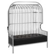 Eliza Sofa - 2 Seater - Silver Metal Frame with Dome Cage