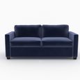 Elliot Sofa Bed - Sunningdale Midnight Blue Fabric - 2 Seater
