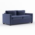 Elliot Sofa Bed - Sunningdale Midnight Blue Fabric - 2 Seater