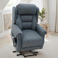 Fairmont Rise Recliner Armchair - Grey Fabric