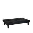 Franklin Click Clack Sofa Bed - 3 Seater - Black Faux Leather