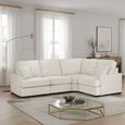 Funk Corner Sofa - Beige Fabric - LHF