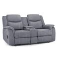 Galaxy Sofa - Tech Grey Fabric - 2 Seater
