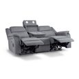 Galaxy Sofa - Tech Grey Fabric - 3 Seater
