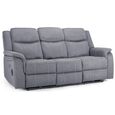 Galaxy Sofa - Tech Grey Fabric - 3 Seater