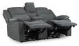 Harald Electric Recliner Sofa - Graphite Fabric - 2 Seater