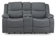 Harald Electric Recliner Sofa - Graphite Fabric - 2 Seater