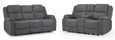 Harald Electric Recliner Sofa Set - Graphite Fabric - 3+2 Seater