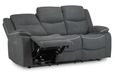 Harald Electric Recliner Sofa - Graphite Fabric - 3 Seater