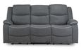 Harald Electric Recliner Sofa - Graphite Fabric - 3 Seater