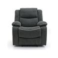 Harald Electric Recliner Armchair - Grey Fabric