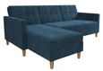 Harford Sectional Futon Storage Chenille Sofa Bed - 2112669UK
