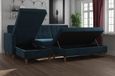 Harford Sectional Futon Storage Chenille Sofa Bed - 2112669UK
