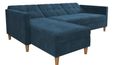 Harford Sectional Futon Storage Chenille Sofa Bed - 2112669UK