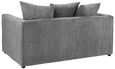 Harley Jumbo Sofa - Grey Fabric - 2 Seater