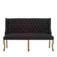 Harrison Sofa - 2 Seater - Black Fabric