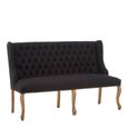 Harrison Sofa - 2 Seater - Black Fabric