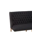 Harrison Sofa - 2 Seater - Black Fabric