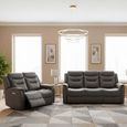 Harrogate Recliner Sofa Suite - 3+2 - Grey Fabric
