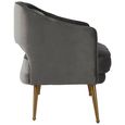 Hendricks Sofa - 2 Seater - Grey Velvet Fabric