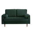 Henley Green Velvet Fabric Sofa - 2 Seater