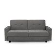 Hive Click Clack Sofa Bed - Grey Fabric - 3 Seater