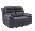 Hooven Charcoal Fabric 2 Seater Recliner