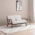 Inca Sofa - Leto Natural Woven Chenille - 2 Seater