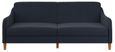 Jack Navy Blue Linen Fabric 2 Seater Sprung Sofa Bed - Linen - 2148629UK