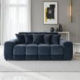 Jacob Sofa - Black Fabric - 3 Seater