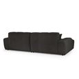 Jacob Corner Sofa - Black Fabric - LHF