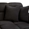 Jacob Corner Sofa - Black Fabric - LHF
