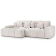Jacob Corner Sofa - Cream Fabric - RHF