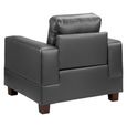 Jerry Armchair - Black - Faux Leather