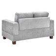 Jerry Sofa - Grey Fabric - 2 Seater