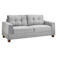 Jerry Sofa - Grey Fabric - 3 Seater