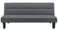 Keith Futon Grey Velvet Fabric 3 Seater Sofa Bed - 2005419UK