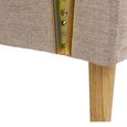 Kells Click Clack Sofa Bed - Sand Fabric - Natural Legs