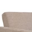 Kells Click Clack Sofa Bed - Sand Fabric - Natural Legs
