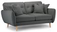 Kendal Charcoal Fabric 2 Seater Sofa