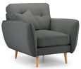 Kendal Charcoal Fabric Armchair