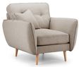 Kendal Mink Fabric Armchair