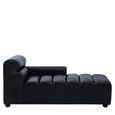 King Chaise - Distressed Slate Grey Leather - Modular - LHF