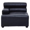 King Sofa - Distressed Slate Grey Leather - RHF