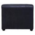 King Sofa - Distressed Slate Grey Leather - RHF