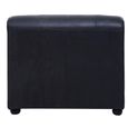 King Sofa - Distressed Slate Grey Leather - LHF
