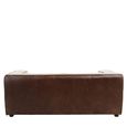 King Sofa - 2 Seater - Brown Leather - Mexico