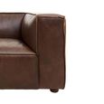King Sofa - 3 Seater - Brown Leather - Mexico