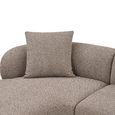 Kingston Lounge Sofa - Brown Fabric - LHF