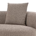 Kingston Lounge Sofa - Brown Fabric - LHF